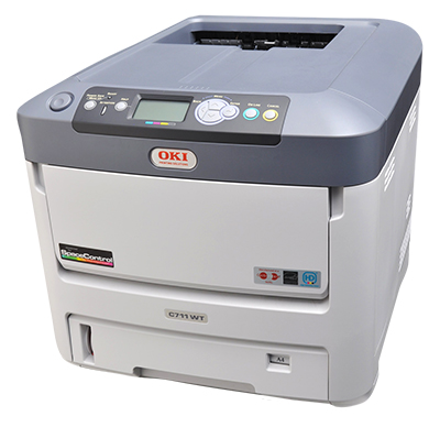 oki c711wt Hvit toner printer fra http://www.themagitouch.no