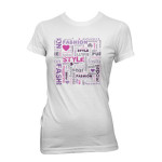 Lys tskjorte trykket med TTC Transferpapir