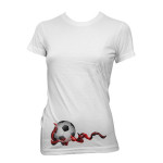 Lys tskjorte trykket med TTC Transferpapir