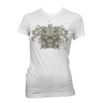 Lys tskjorte trykket med TTC Transferpapir