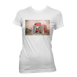 Lys tskjorte trykket med TTC Transferpapir