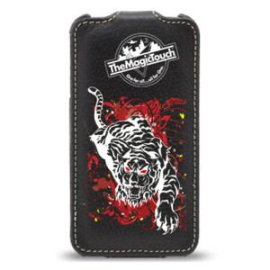 Sort-Iphone-Cover-trykket-med-CPM-transferpapir-tiger https://vizuell.no