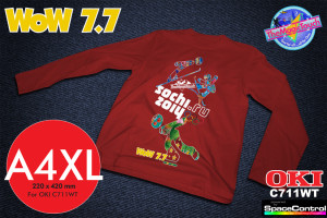 WOW 7.7 XL Transferpapir til mørke tekstiler