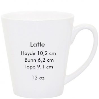 Latte sublimering kopp