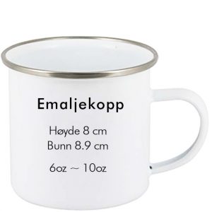 sublimering kopp hvit emalje