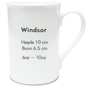 hvit sublimering kopp windsor kaffe krus