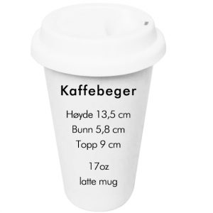 sublimering kaffebeger med lokk