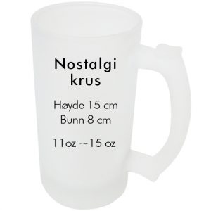 sublmering nostalgi krus frostet hvit