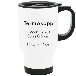 sublimering termokopp hvit