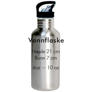sublimering vannflaske grå aluminium