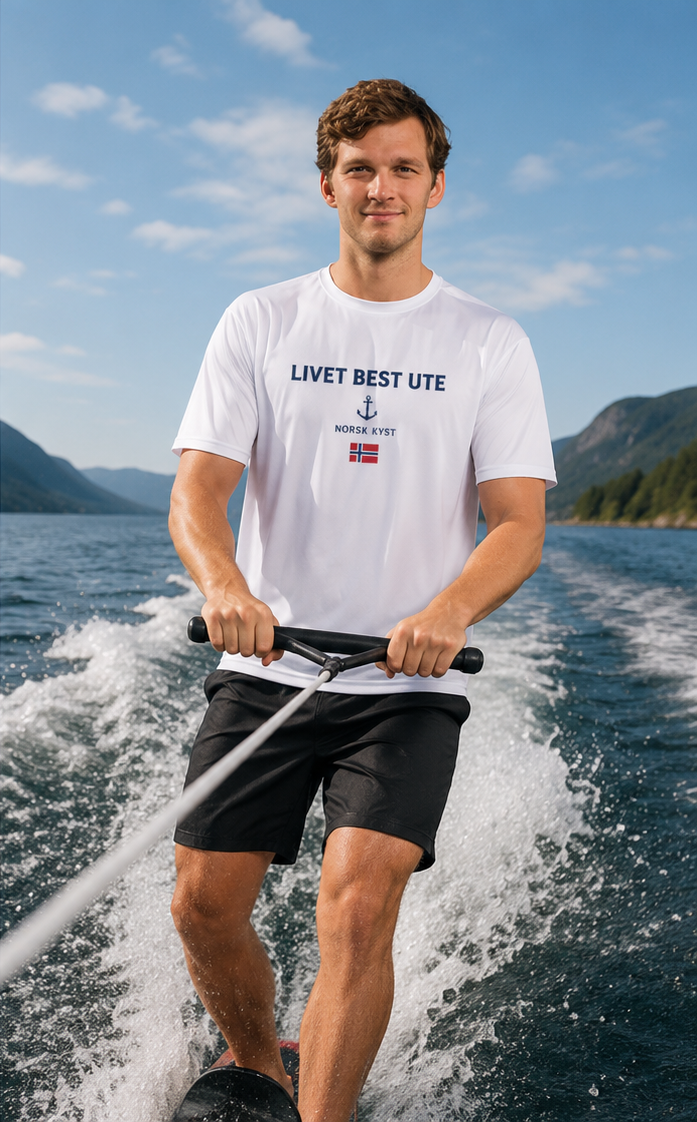 T-Skjorte Herre - Hvit UV Sublim
