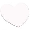UniSub Magnet Hjerte - 64x57mm Hvit -10 stk