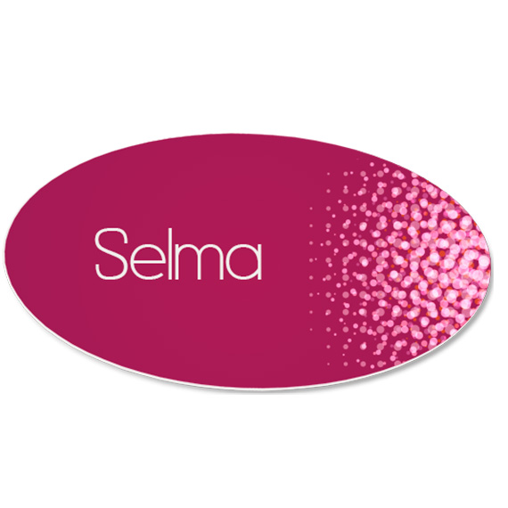 UniSub Navnskilt Oval 38x76mm -10stk - Bilde 2