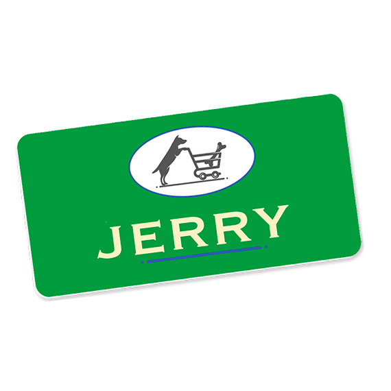 UniSub Navnskilt Rekt 38x79mm (10stk) - Bilde 2