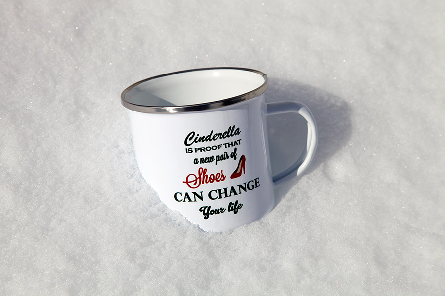 Emalje kopp sublimering