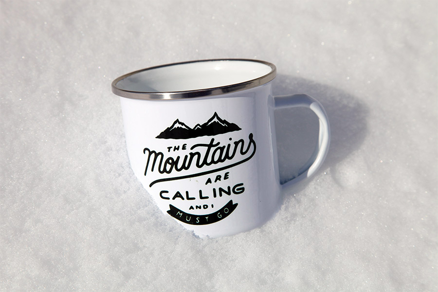 Emalje kopp sublimering