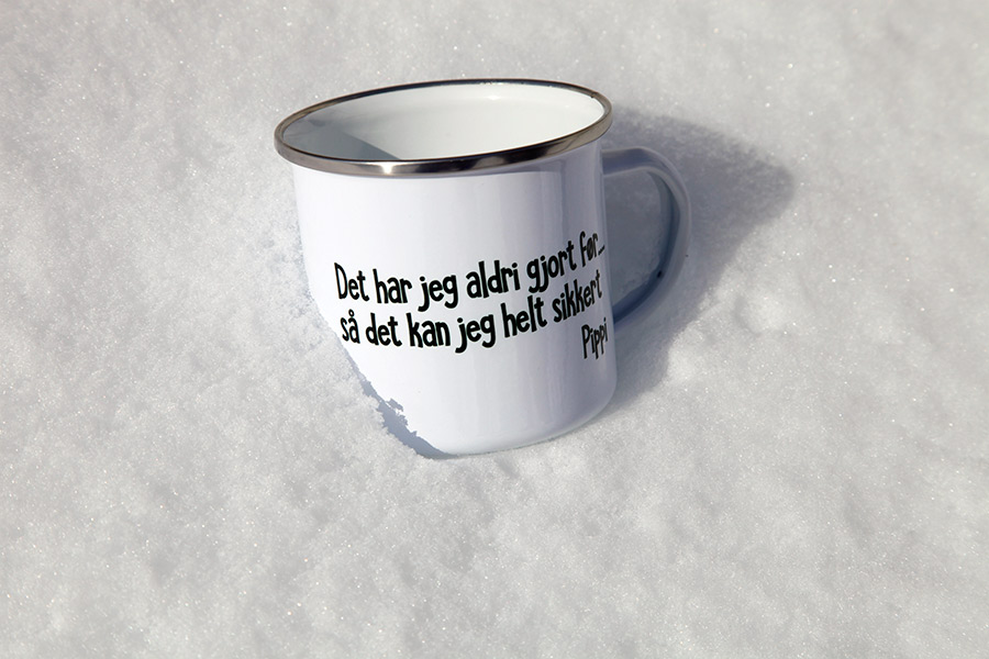 Emalje kopp sublimering