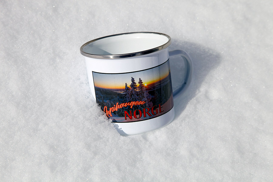 Emalje kopp sublimering