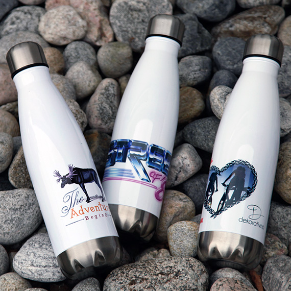 Flaske Metall Hvit ORCA 500ml 10 stk - Bilde 7