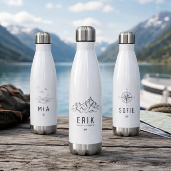 Sublimeringsflaske Hvit ORCA 500ml 10 stk