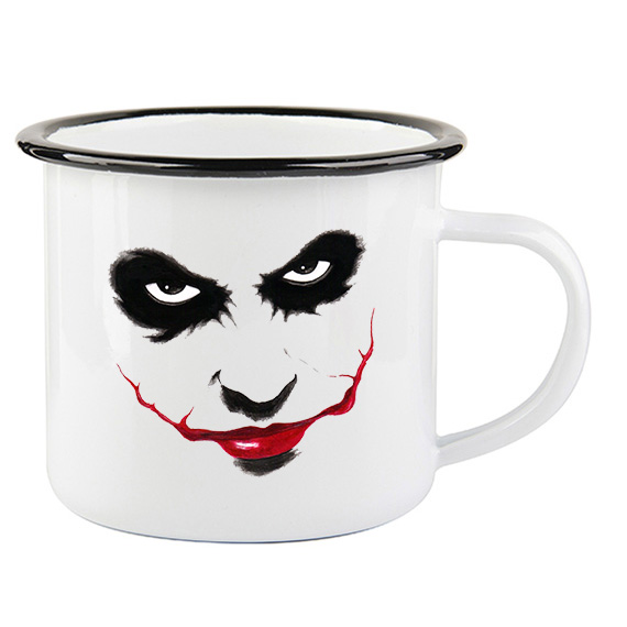 Emaljekopp med sort kant 48 stk - Bilde 7