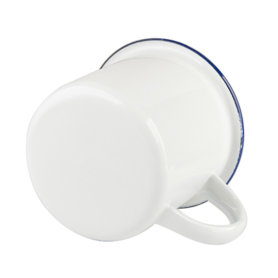 Emaljekopp med blå kant 48stk - Bilde 6