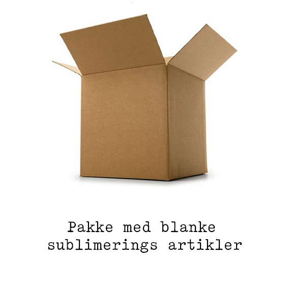 Pakke med 60 blanke sublimerings artikler