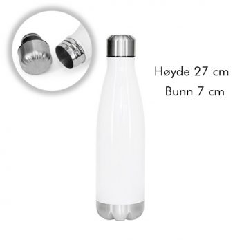 sublimeringsklar flaske metall hvit