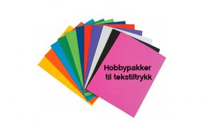 Hobbypakker tekstiltrykk