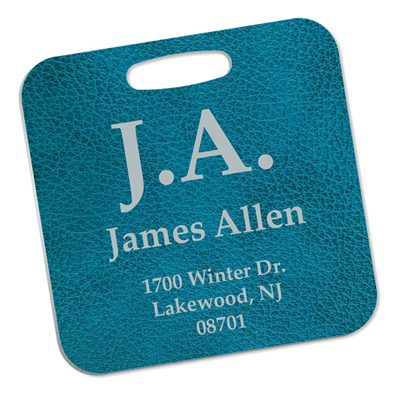 UniSub Bag Tag 2 sidig Semi Gloss White 8x8cm (10stk) - Bilde 2