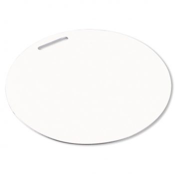 UniSub Bag Tag Rund 2 sidig Semi Gloss White Ø8cm (10stk)