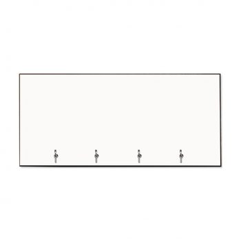 UniSub MDF Nøkkelknagg m/4 kroker 13x28cm -10stk