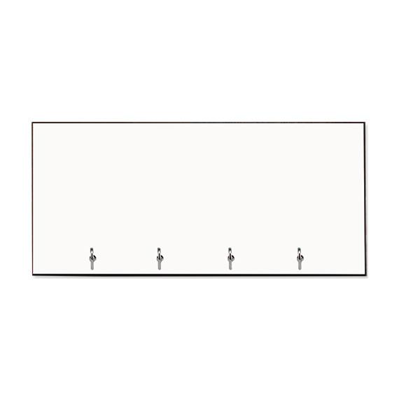 UniSub MDF Nøkkelknagg m/4 kroker 13x28cm -10stk