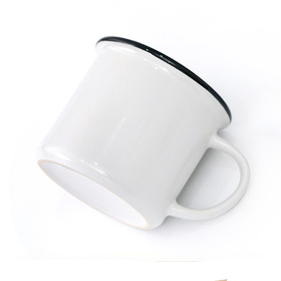 Kopp Retro 8oz m/ sort kant 36stk - Bilde 3