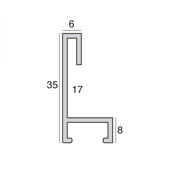 Alu Ramme Svart 6mm - 510x760mm Lion - Bilde 5