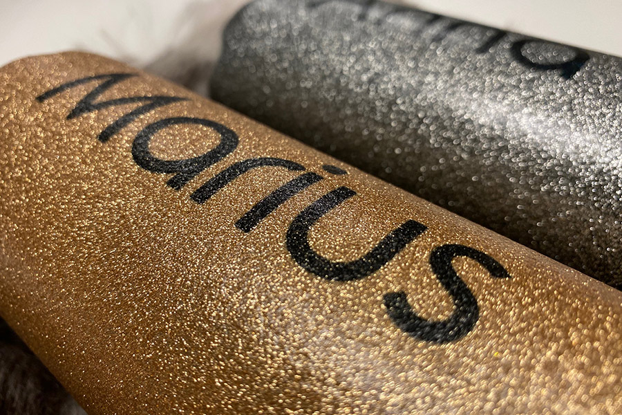 Flaske Metall Gull Glitter sublimering 500ml 10stk - Bilde 7