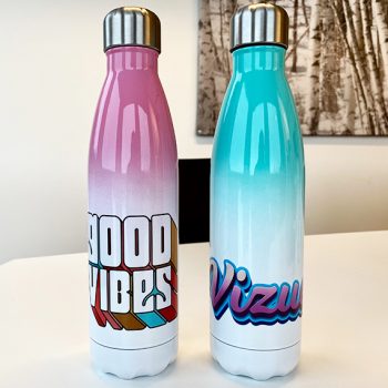 Alternative view of Flaske Metall Mint/Hvit 500ml - 10stk