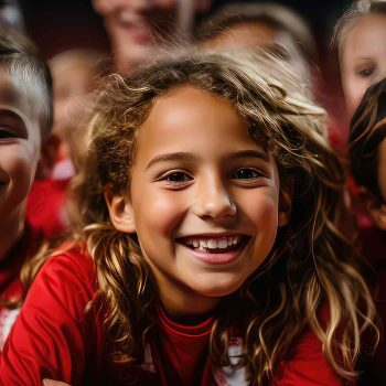 Glade barn i et fotballag