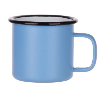 Emaljekopp Matt Blå - 48 stk