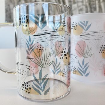 Glass med hank. Oppstartspakker sublimering