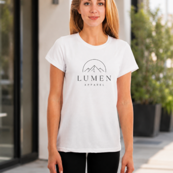 Hvit T-Skjorte Slimfit Dame - sublimering