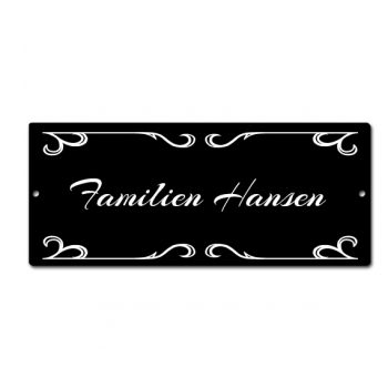 Alternative view of UniSub Skilt Gloss White UV HD plate 13x31cm (10stk)