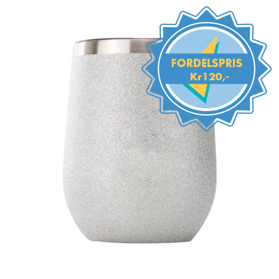 Kopp Beger- Wine Cup Glitter Sølv 10stk - Bilde 2