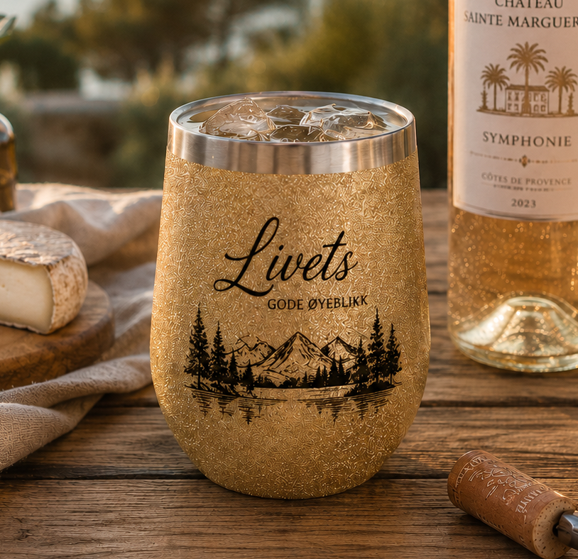 Kopp Beger- Wine Cup Glitter Gull 10stk