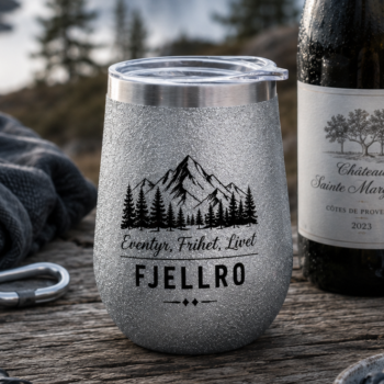 Kopp Beger- Wine Cup Glitter Sølv 10stk