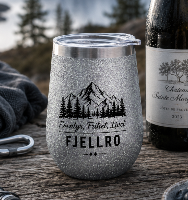 Kopp Beger- Wine Cup Glitter Sølv 10stk