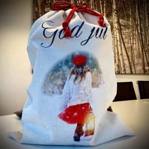 Eksempel på ferdigtrykk på tekstil av Vizuell