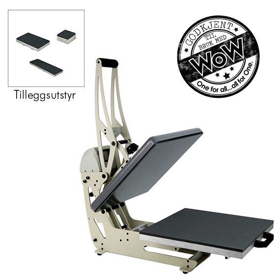 Varmepresse med tilleggsutstyr