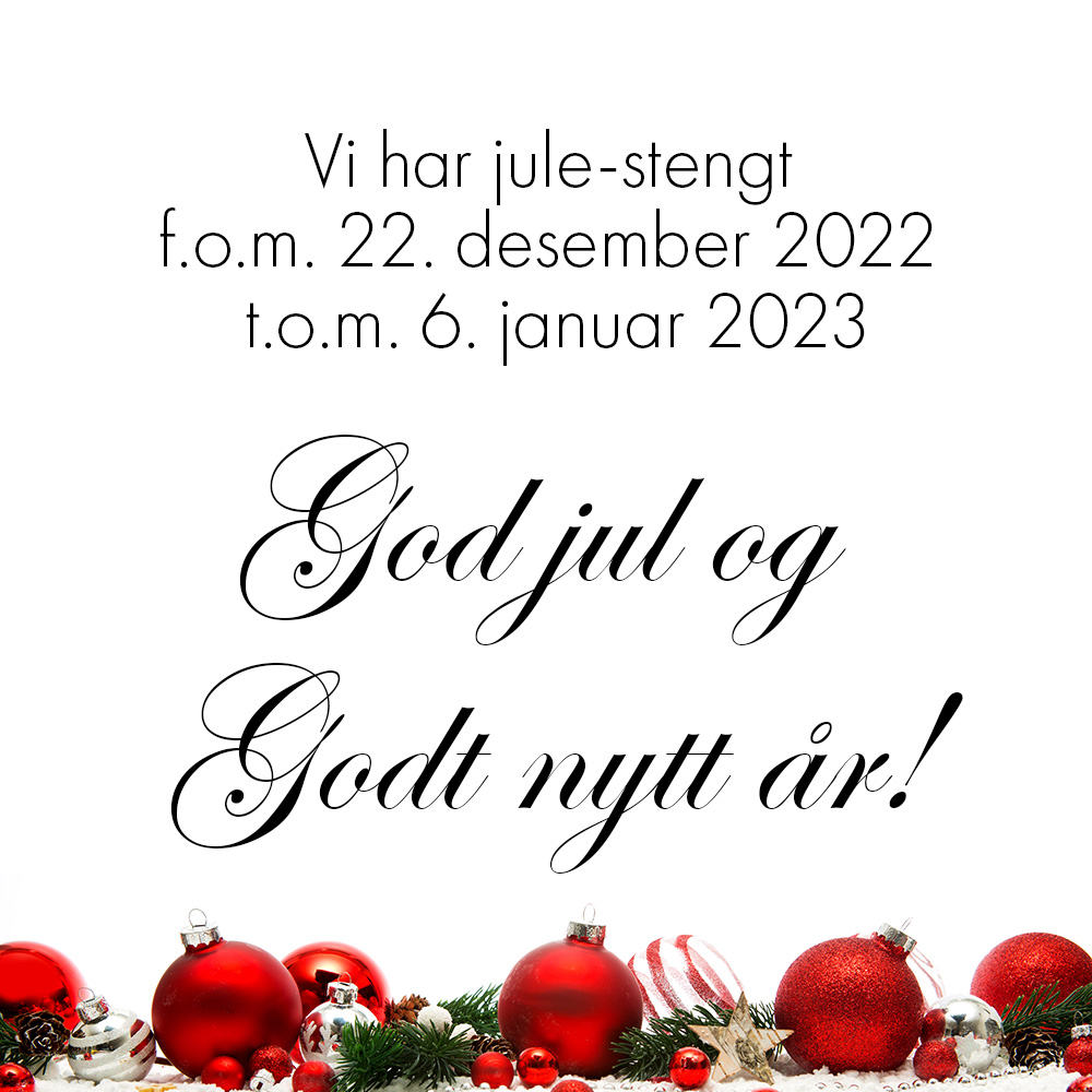 Informasjon om jule-stengt