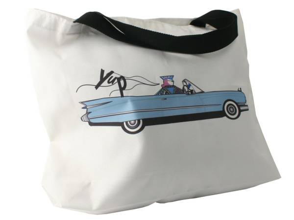 Handlenett med sorte stropper